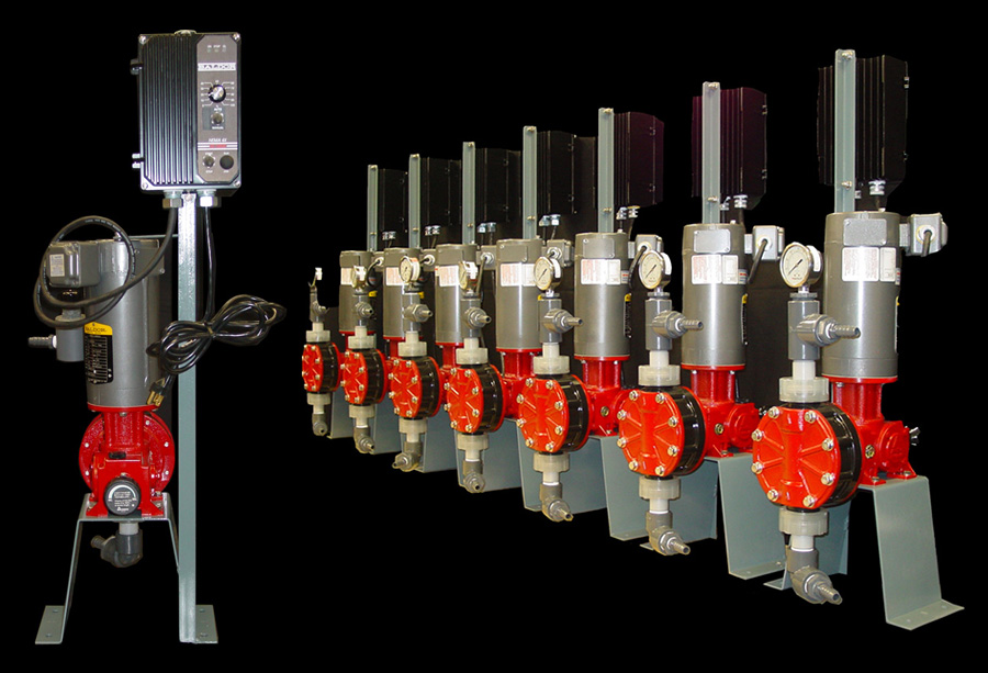 Stand Mounted Walchem Metering Pump Units
