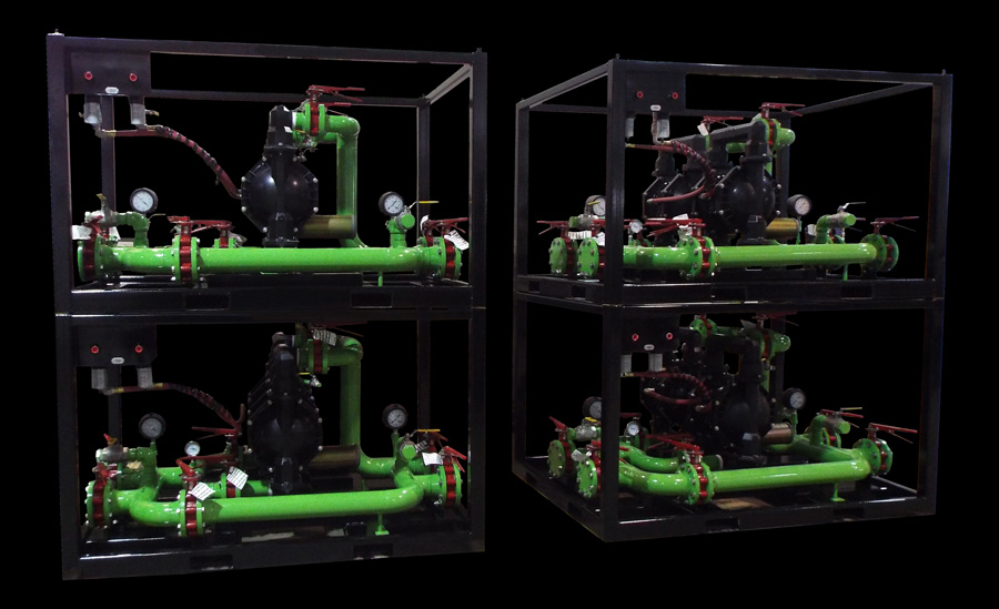 ARO 3" Dual Pump Fluid Transfer Skids